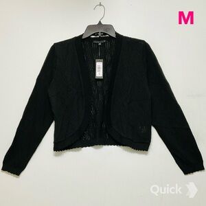 M - NWT Tiana B. Scalloped Open Front Shrug